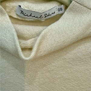 Michael Stars Cream Nylon Blend Top